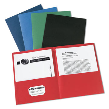 Avery® Two-pocket Folder, 40-sheet Capacity, 11 X 8.5, Red, 25-box freeshipping - TVN Wholesale